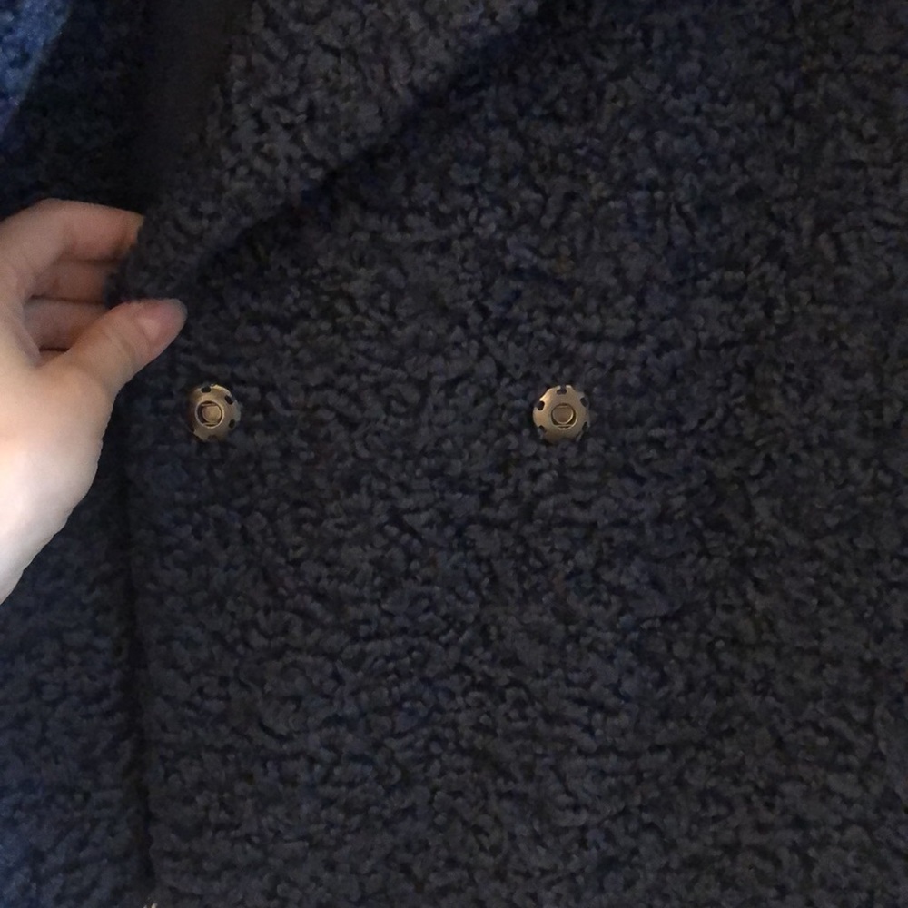 NWOT Dark blue teddy jacket - Picture 4 of 6